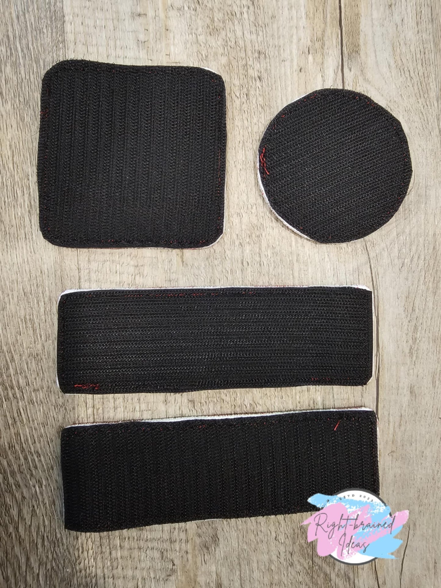 Service Dog Grinch Inspired Christmas Holiday Patch Set Green Canvas Red and White Embroidery Thread