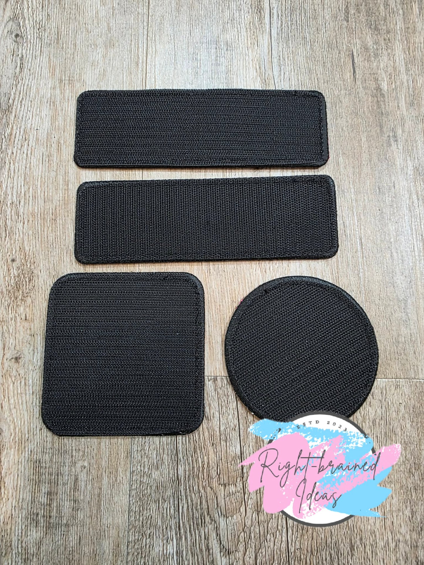 Service Dog Medical Alert White And Black On Fuchsia Ottertex Canvas Five-piece Patch And Patch Tab Set