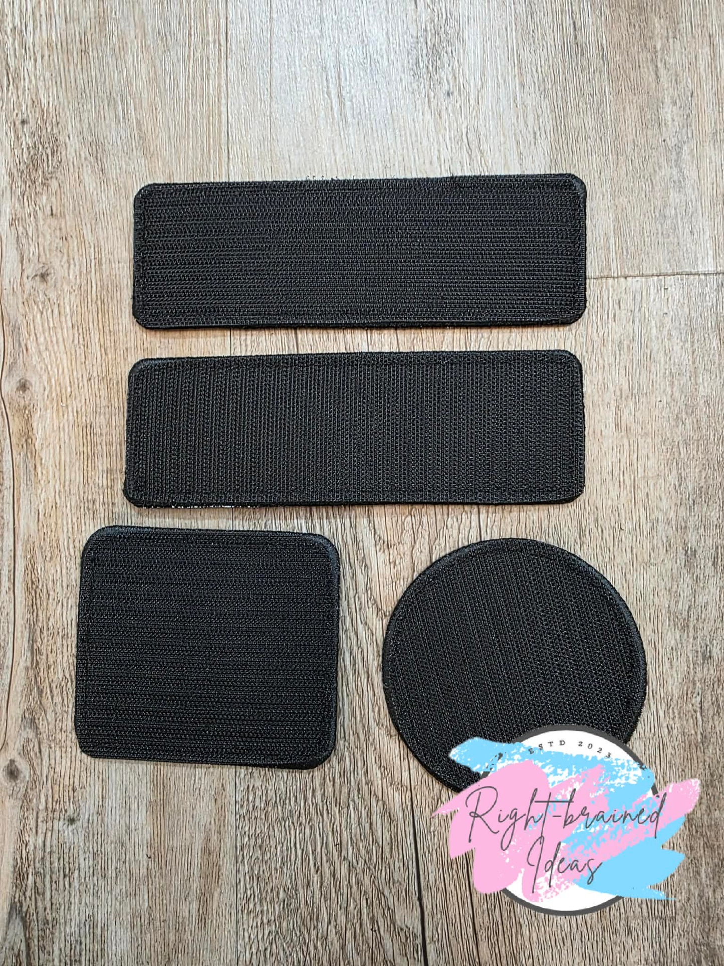 Service Dog On Duty Black And White On Fuchsia Ottertex Canvas Five-piece Patch And Leash Wrap Set