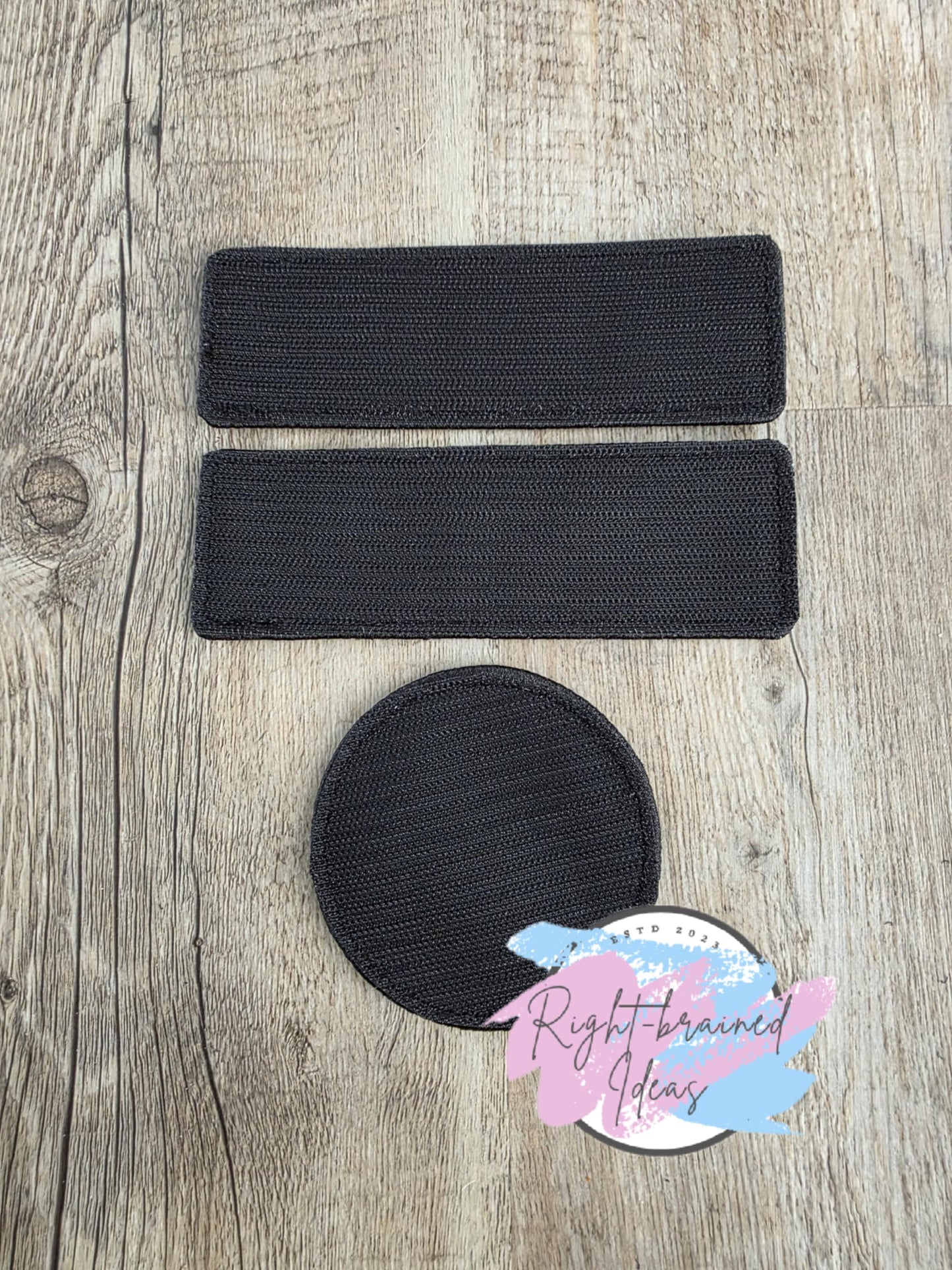 Service Dog Medical Alert Black and White On Neon Green Vinyl Three-piece Patch Set