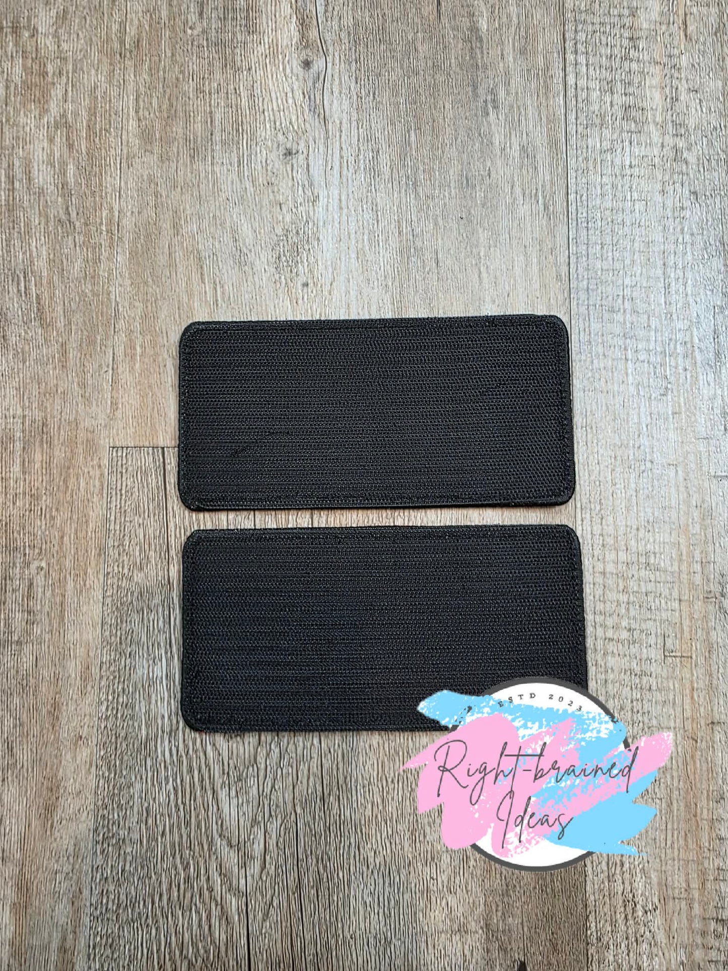 In Training Give Us Space Black And White On Red Canvas Three-piece Oversized Patch And Patch Tab Set