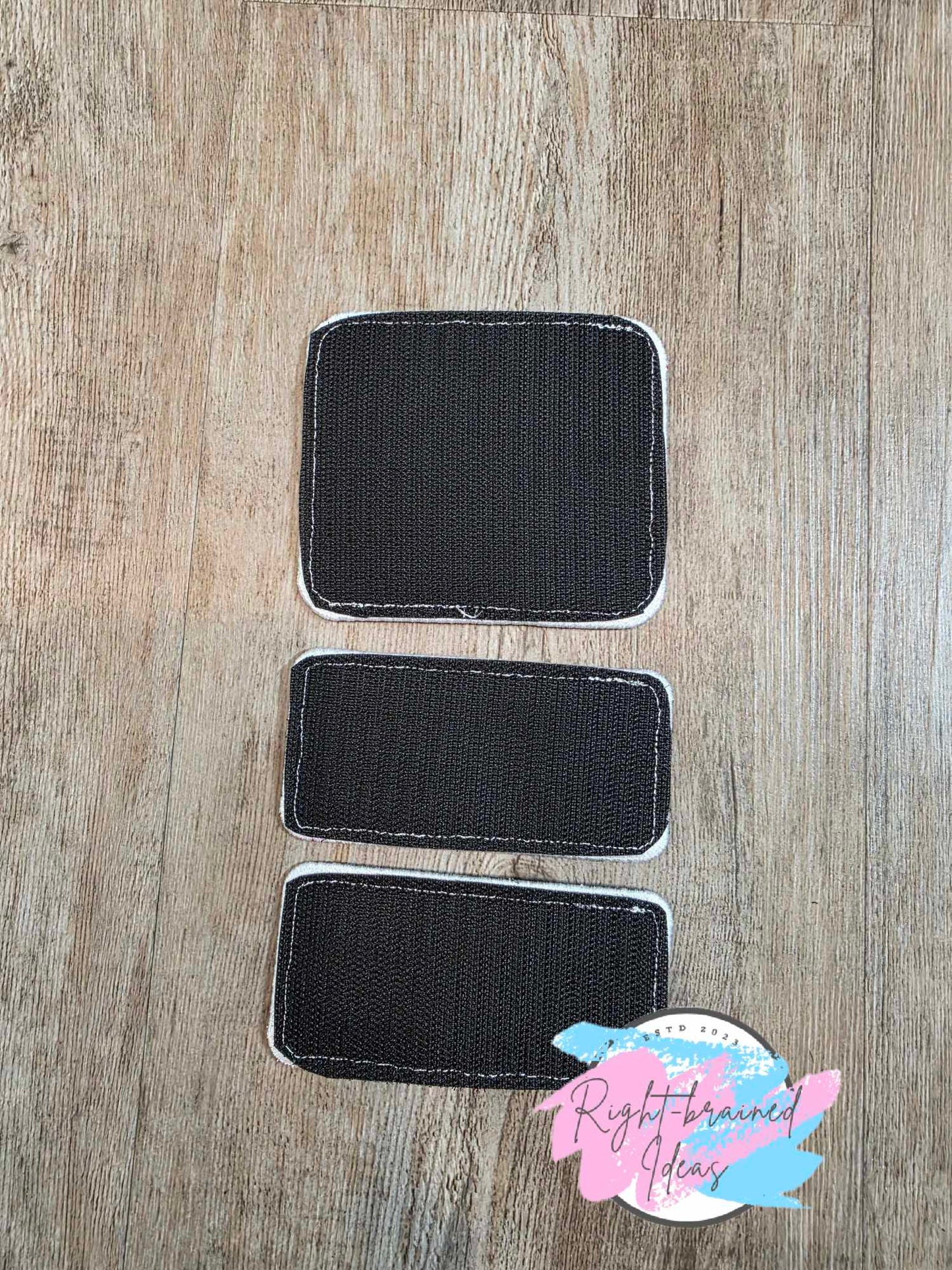 Do Not Pet Rainbow And White On Black Light-Weight High Performance Twill Four-piece Patch and Patch Tab Set