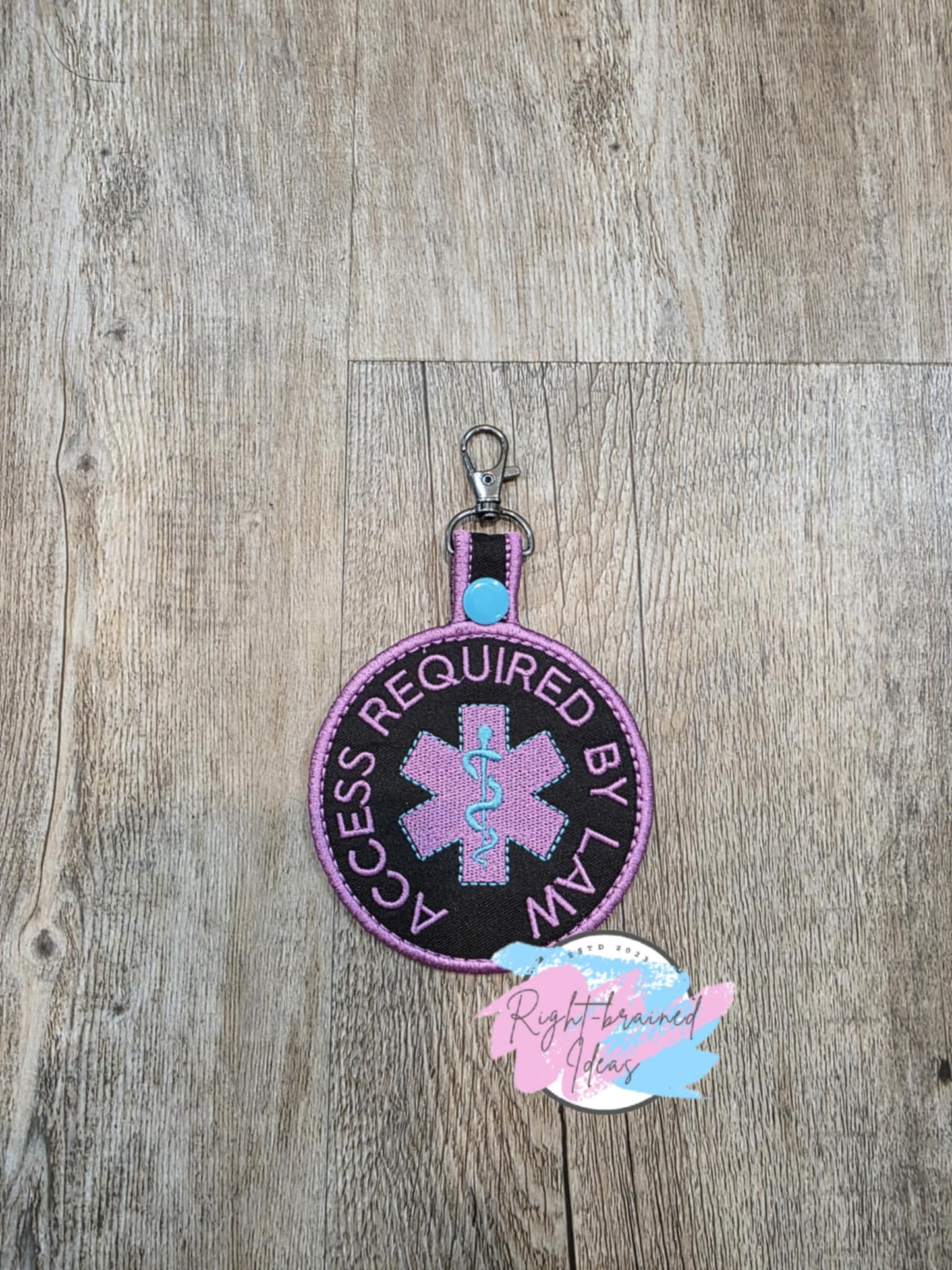 Service Dog Multi-Purpose Lavender and Sky Blue On Black Twill Four-piece Patch And Patch Tab Set