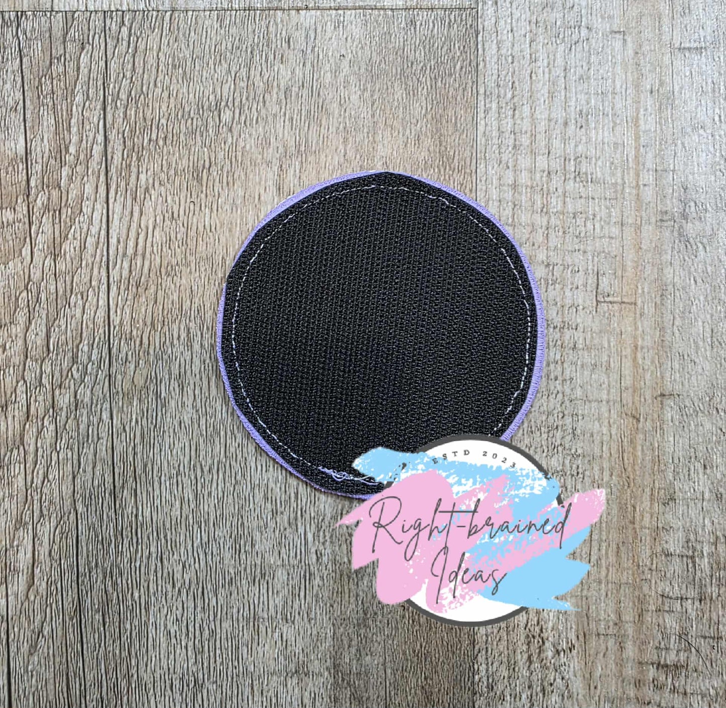 Service Dog Flat Matt Purple On Sparkle White Vinyl Three-piece Patch and Mini Leash Wrap Set