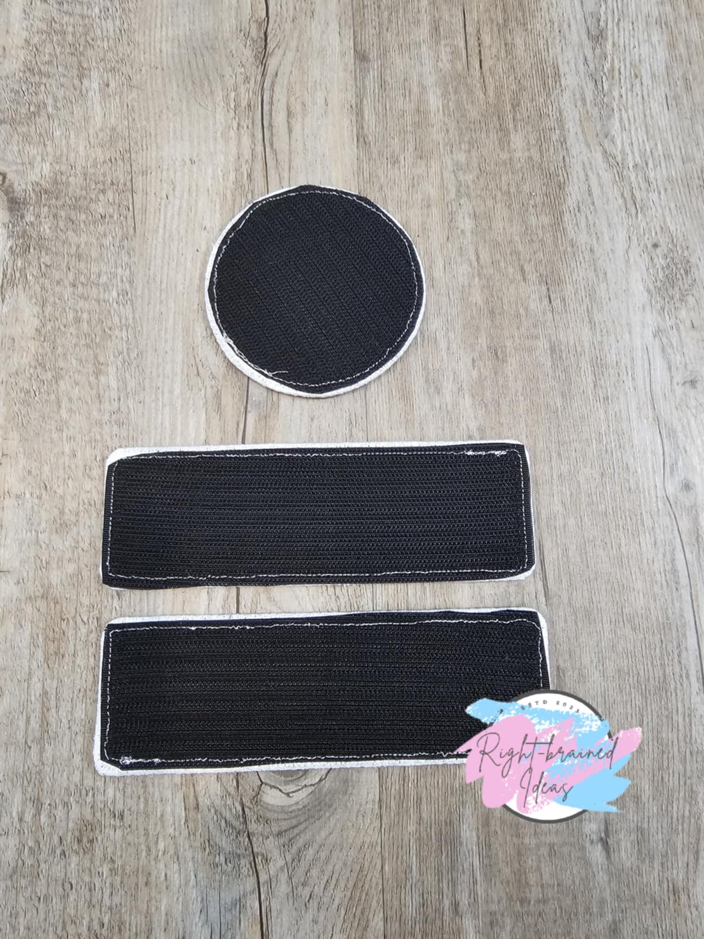 Medical Alert White on Sparkle Teal Blue Four-piece Set Holographic Sparkle Teal Blue Vinyl Inhaler Inside Patch Tab