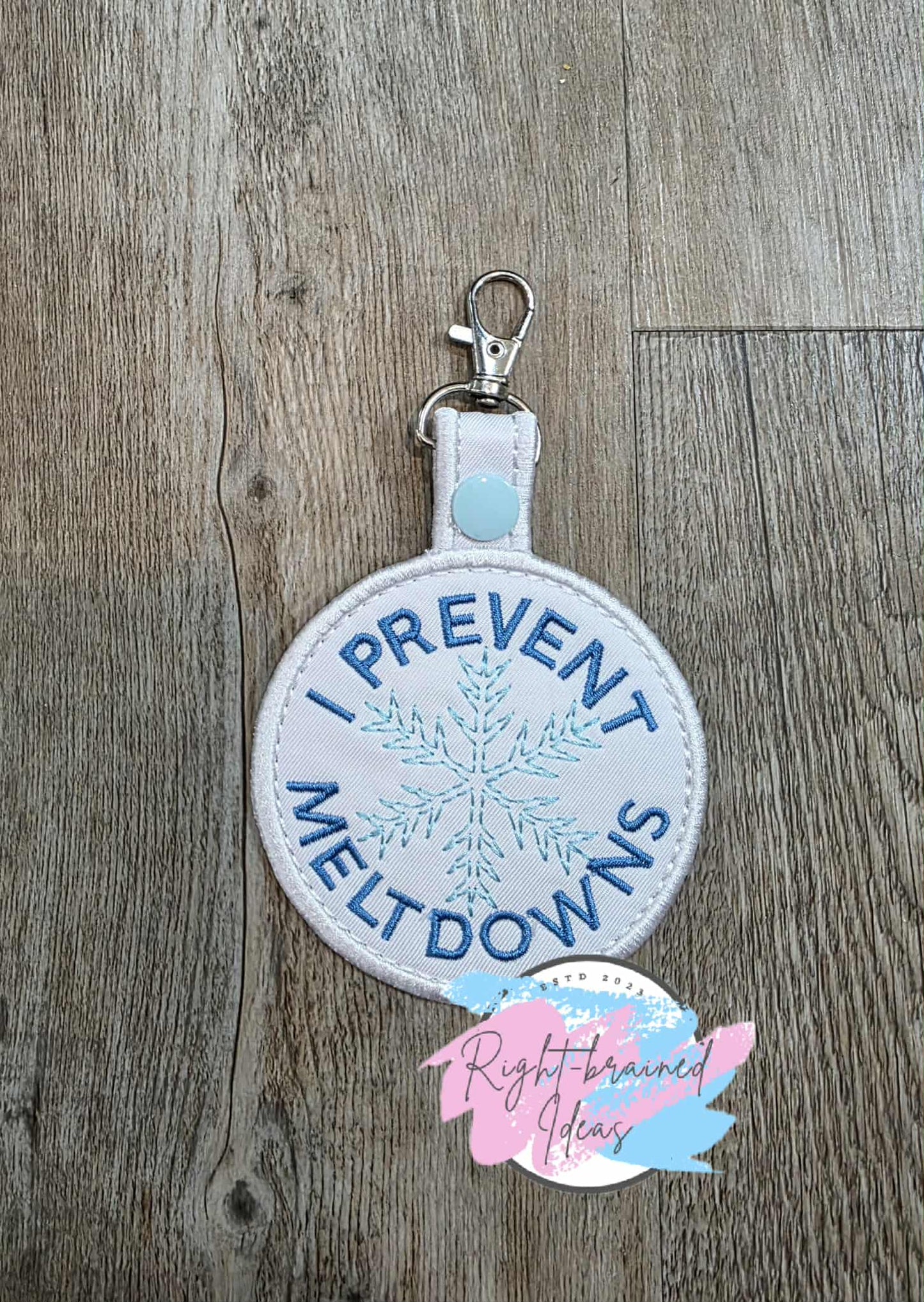 Frost Inspired Service Dog Periwinkle And Light Blue On White Lightweight High Performance Twill Five-piece Patch And Patch Tab Set