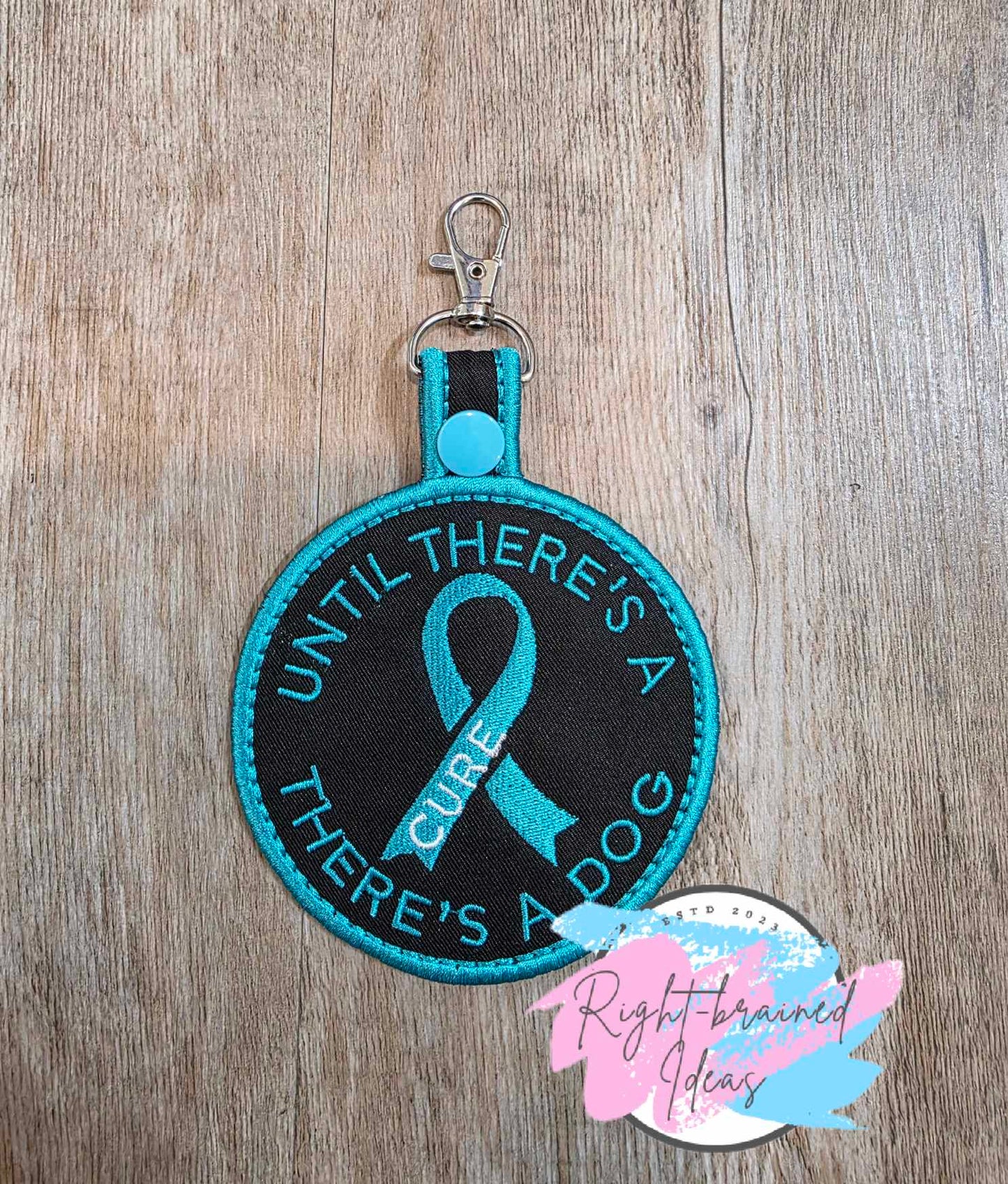 Service Dog Medical Alert Teal on Black Twill POTS Dysautonomia Five-piece Patch and Tab Set