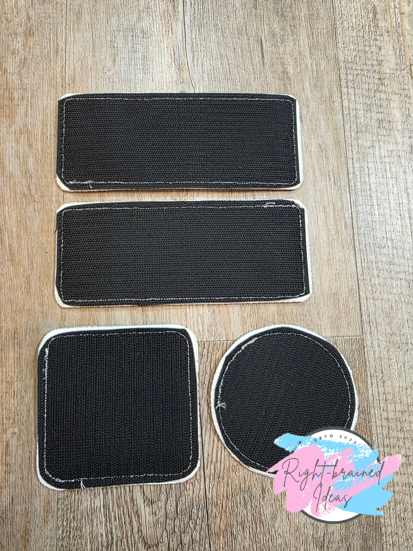 Oversize Shamrock Inspired In Training I'm Their Lucky Charm Flat Matt Mint Green, Flat Matt Forest Green, Flat Matt Orange And White On Sparkle White Vinyl Four-piece Patch Set With Oversized Patches