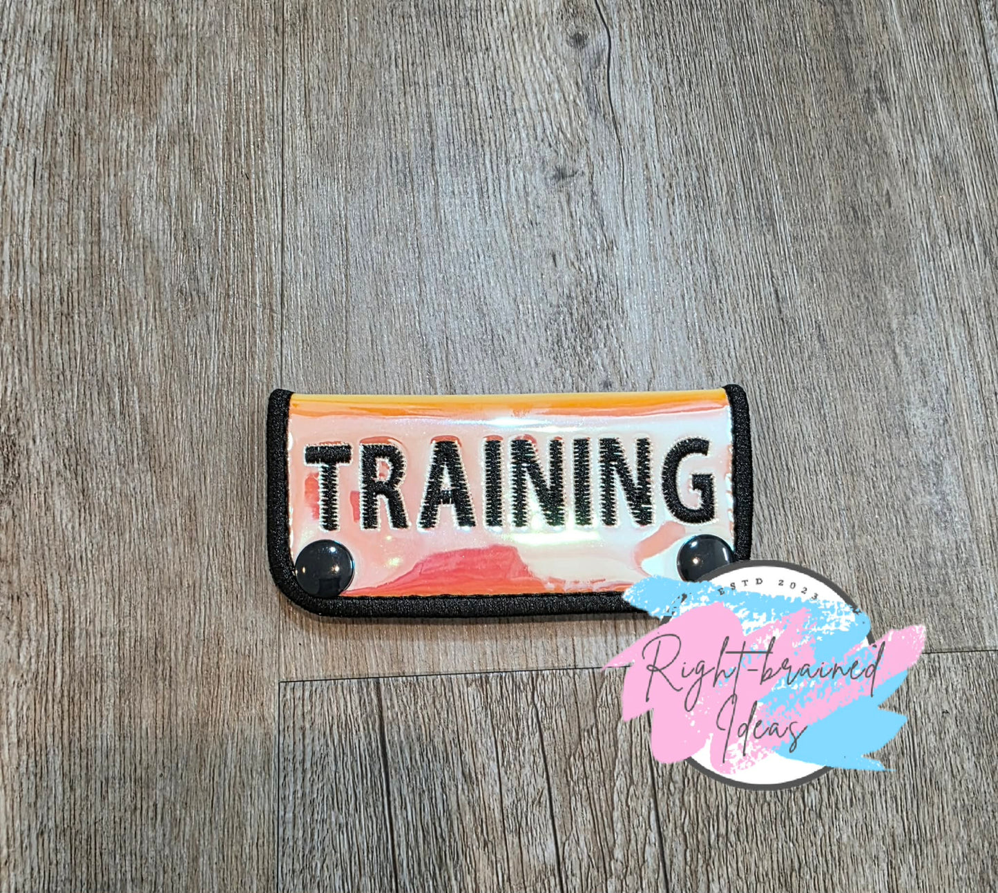 Training Black On Sunset Holographic Vinyl Mini Leash Wrap