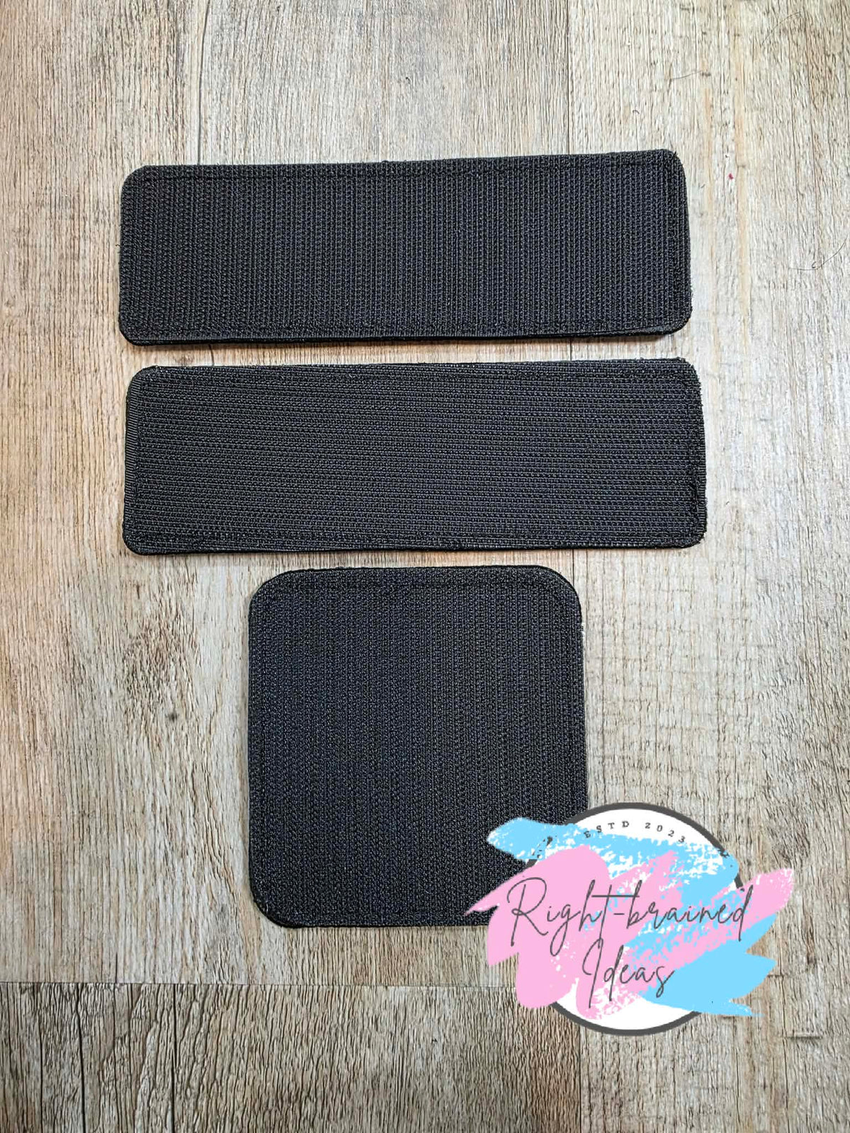 Service Dog Cardiac Alert White And Black On Sparkle Purple Holographic Vinyl Three-piece Patch Set