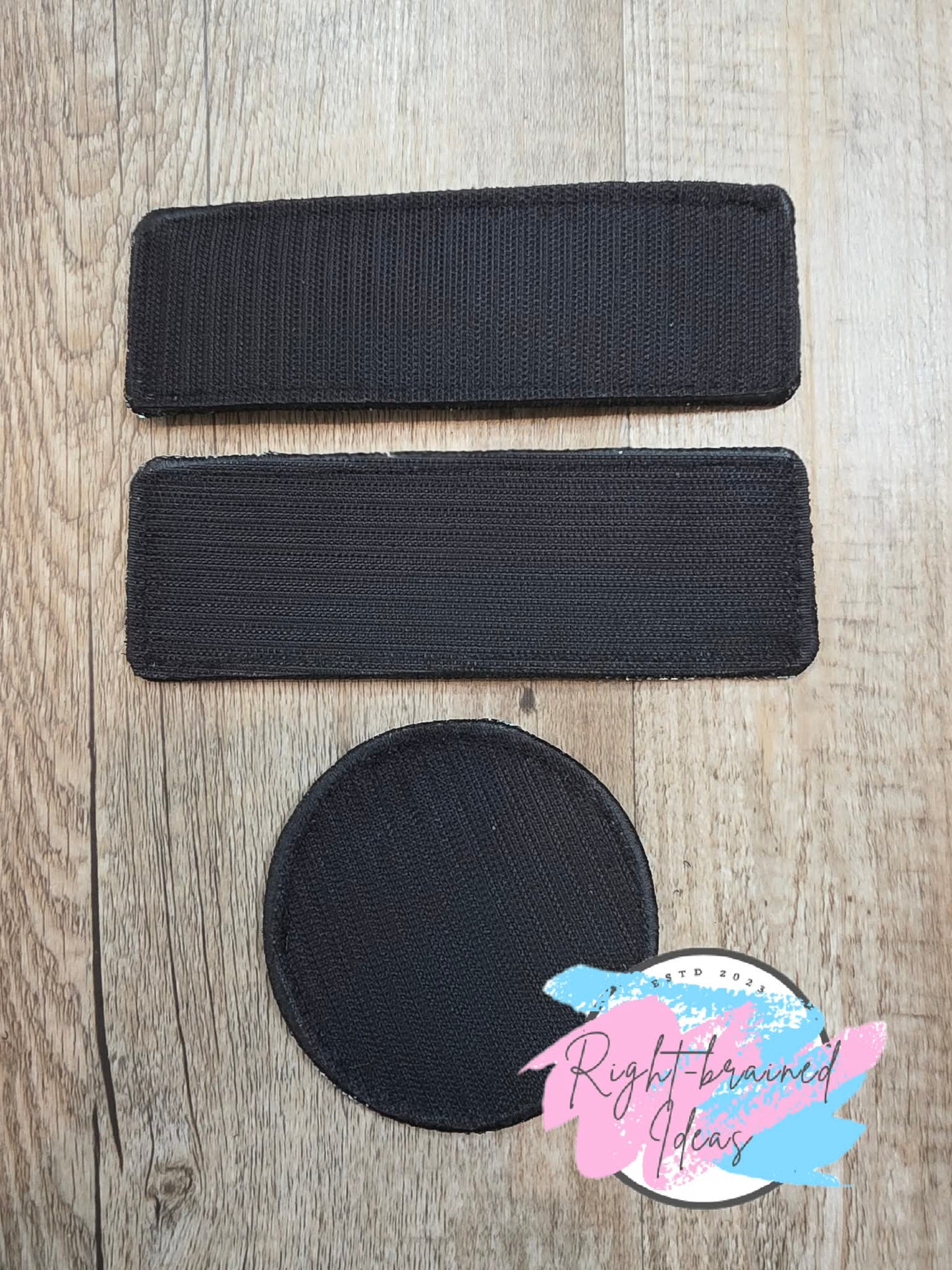 Cutie On Duty Service Duty White And Black On Sparkle Moss Green Vinyl Three-piece Patch Set