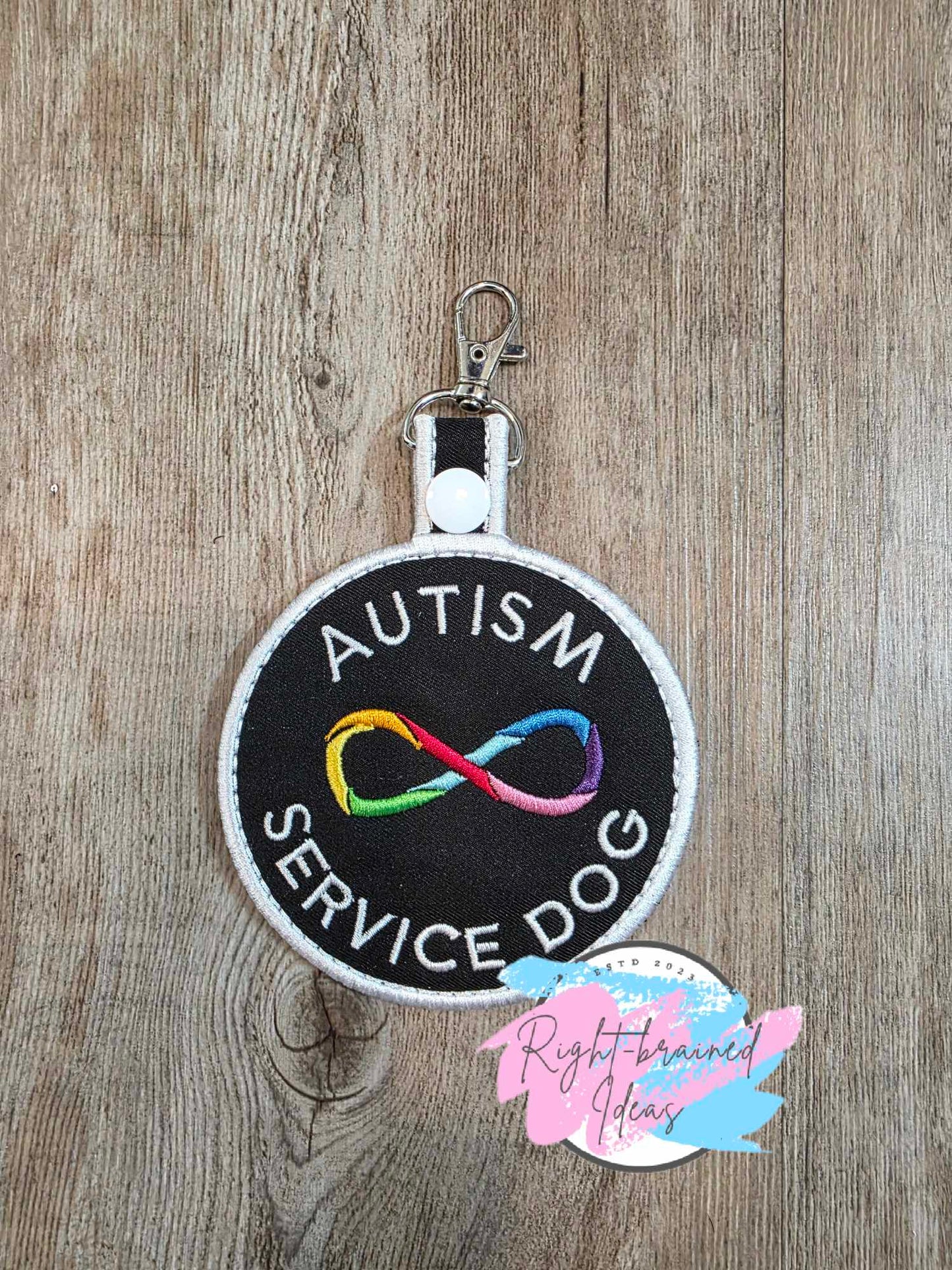 Do Not Pet Rainbow And White On Black Light-Weight High Performance Twill Four-piece Patch and Patch Tab Set