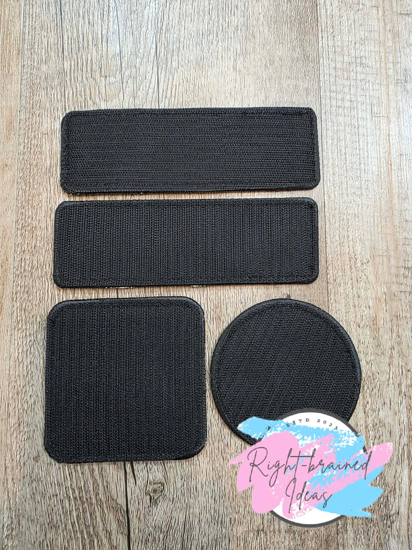 Service Dog Ignore Me White And Black On Sparkle Red Vinyl Four-piece Patch Set