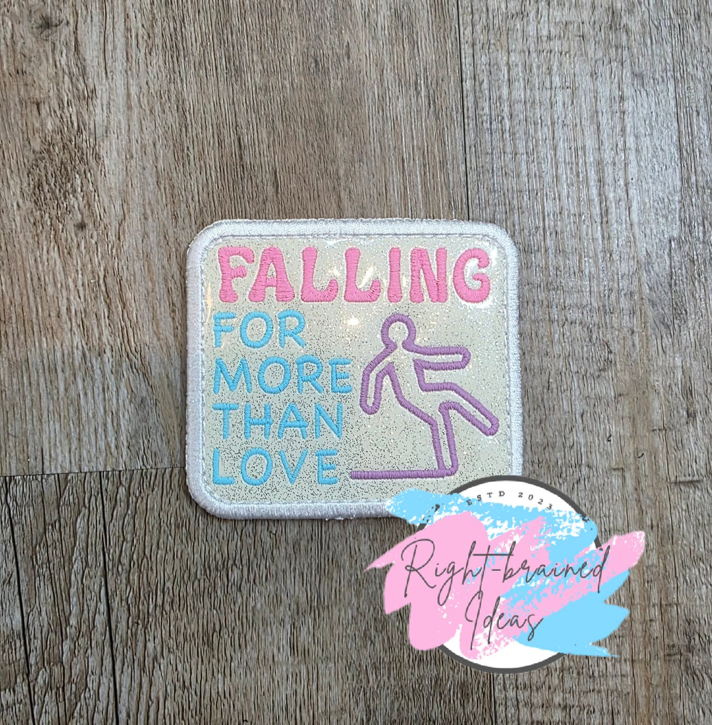 Frosted And Sweet Conversation Heart Inspired In Training Multi-colored On Sparkle White Vinyl Four-piece Oversized Patch Set