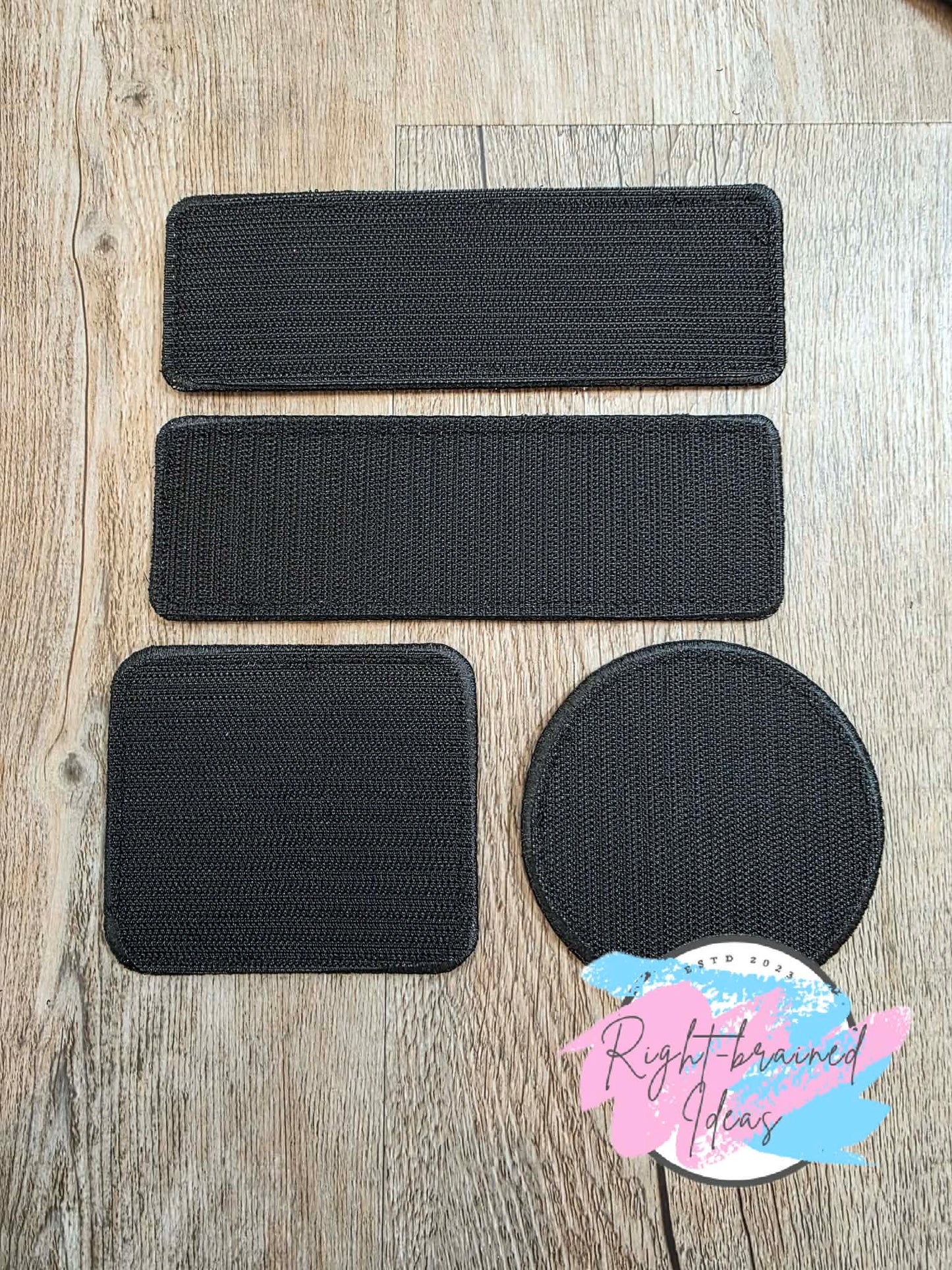Service Dog Do Not Distract White And Black On Fuchsia Ottertex Canvas Five-piece Patch And Leash Wrap Set