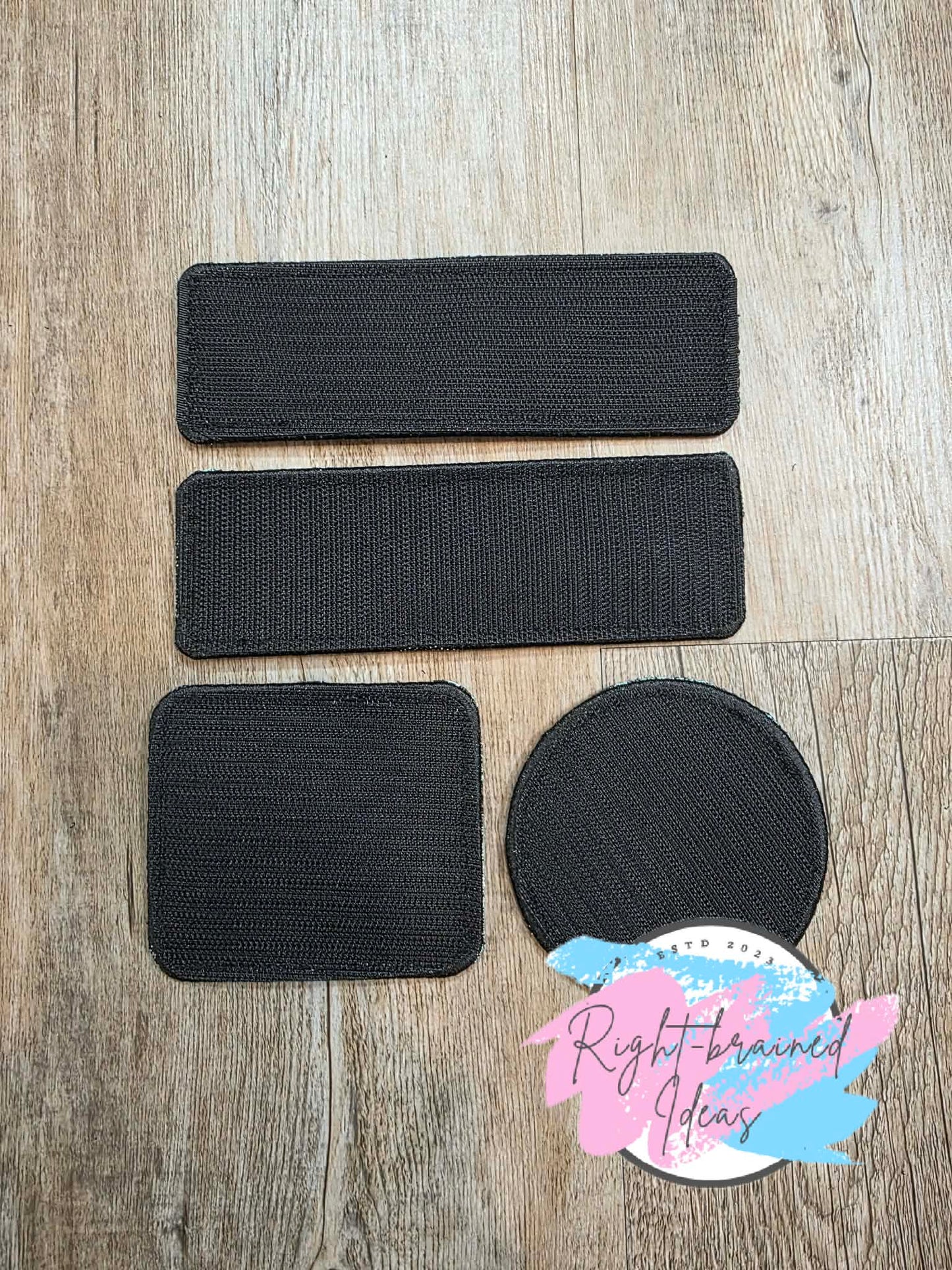 Service Dog Do Not Pet White And Black On Sparkle Moss Green Four-piece Patch Set