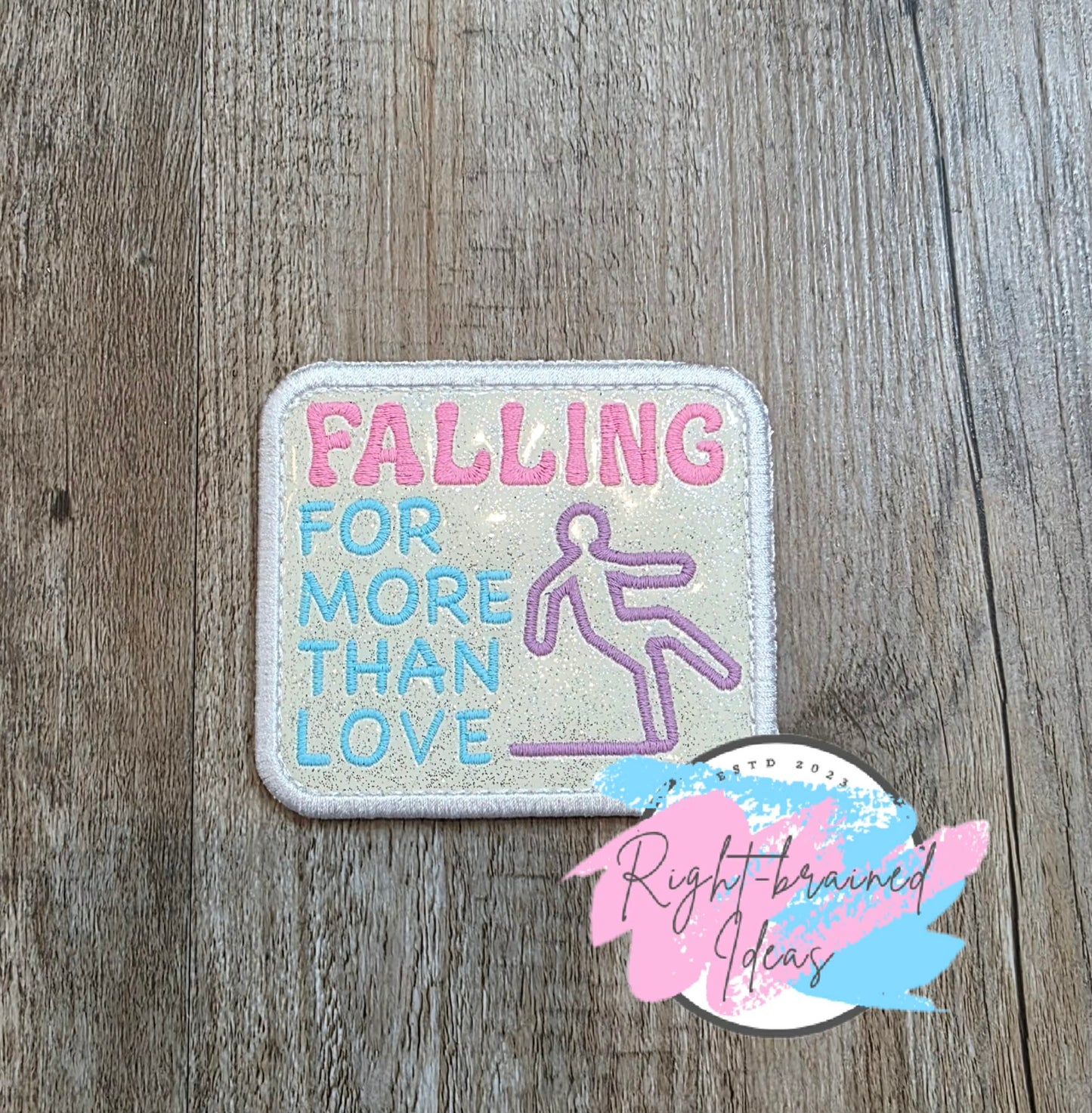 Frosted And Sweet Conversation Heart Inspired Service Dog Sweet But Working Multi-colored On Sparkle White Vinyl Four-piece Patch Set