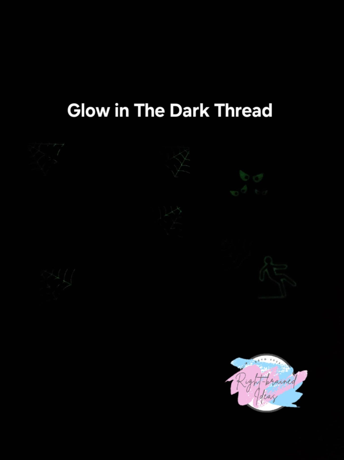 In Training Creepy Crawley Inspired Purple and Glow-in-the-Dark White on Sparkle Lime Green Vinyl Five-piece Patch Set