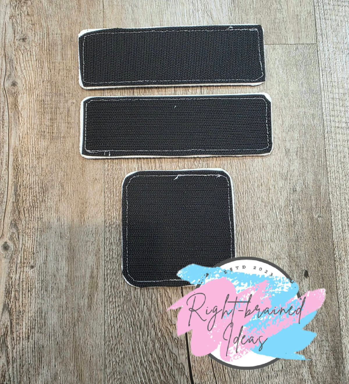 Peppermint Inspired Service Dog Sweet But Working Red And Green On Sparkle White Vinyl Four-piece Patch And Patch Tab Set