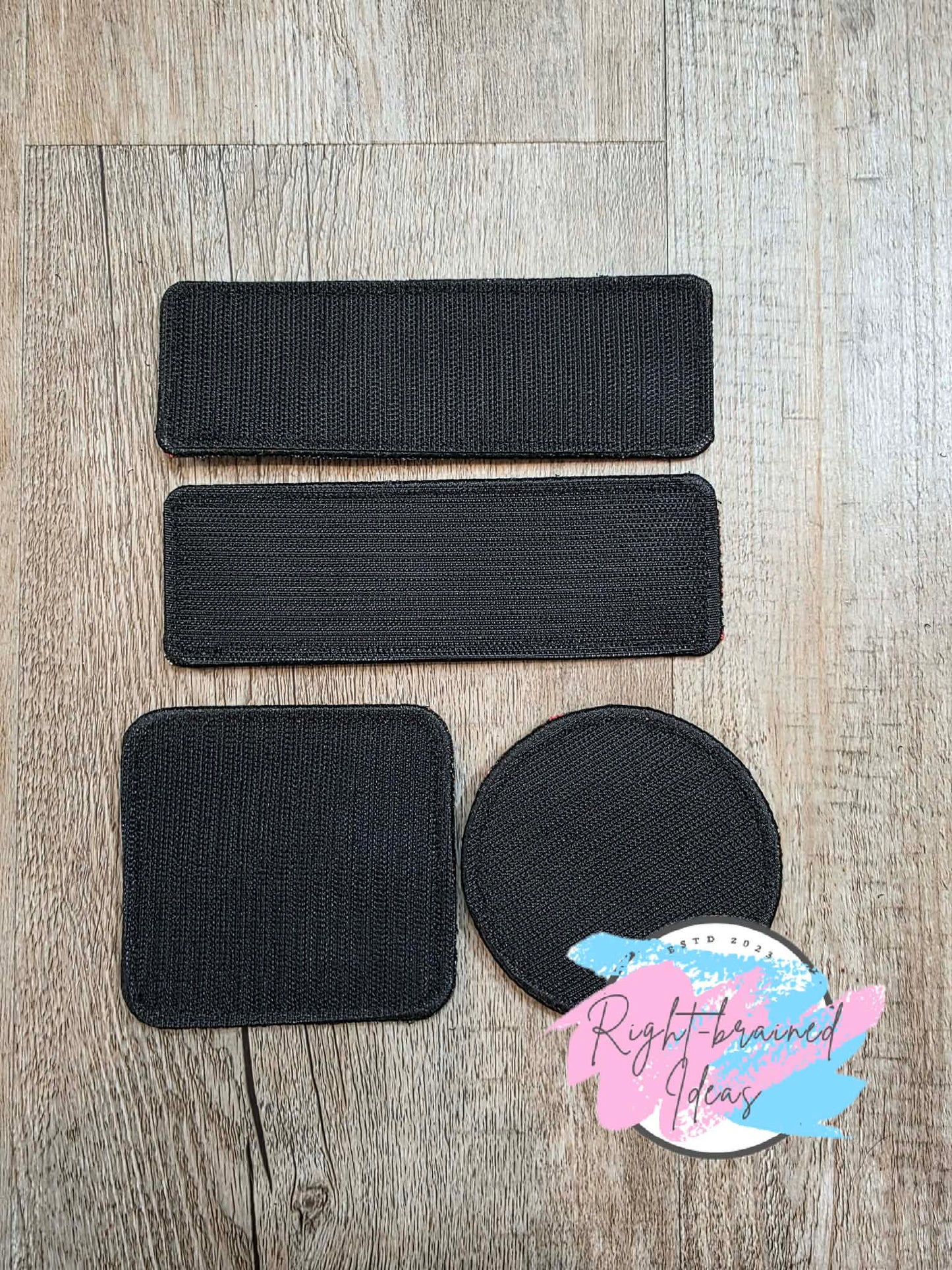 In Training Do Not Distract Black And White On Sparkle Red Vinyl Five-piece Patch and Leash Wrap Set