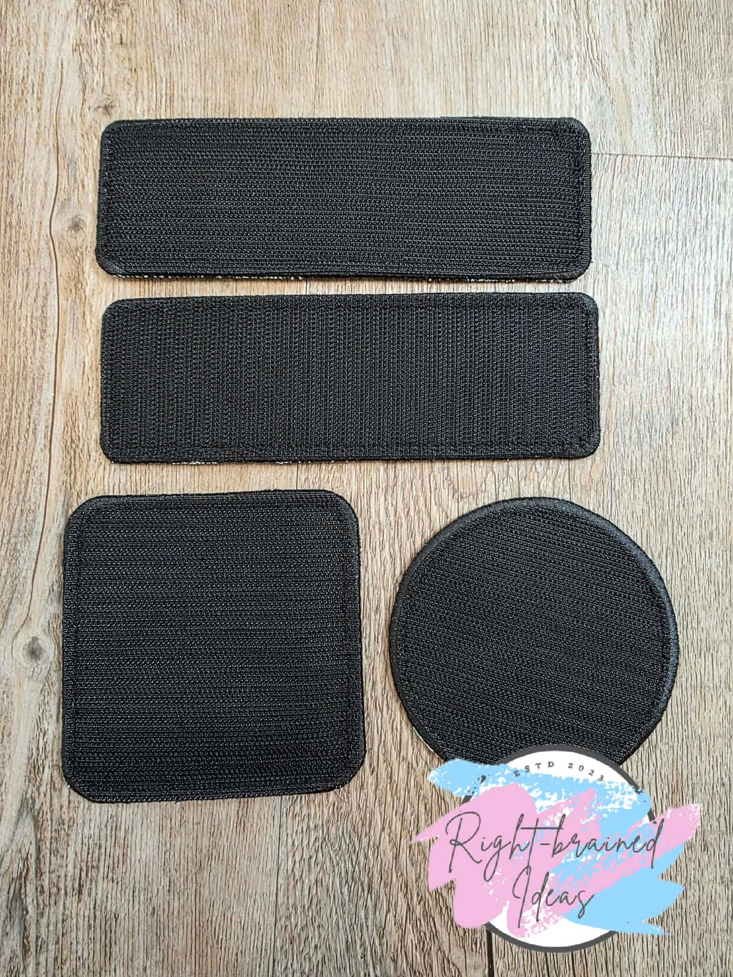Service Dog Ignore Me White And Black On Sparkle Moss Green Vinyl Four-piece Patch Set