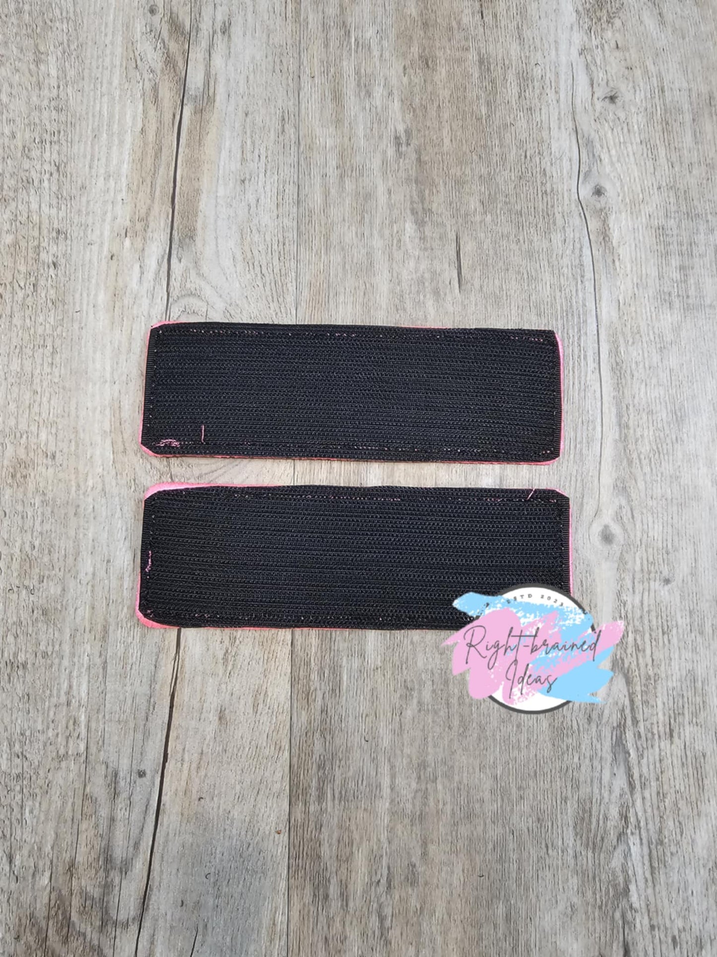 Ask To Pet Neon Pink on Black Two-piece Patch Set