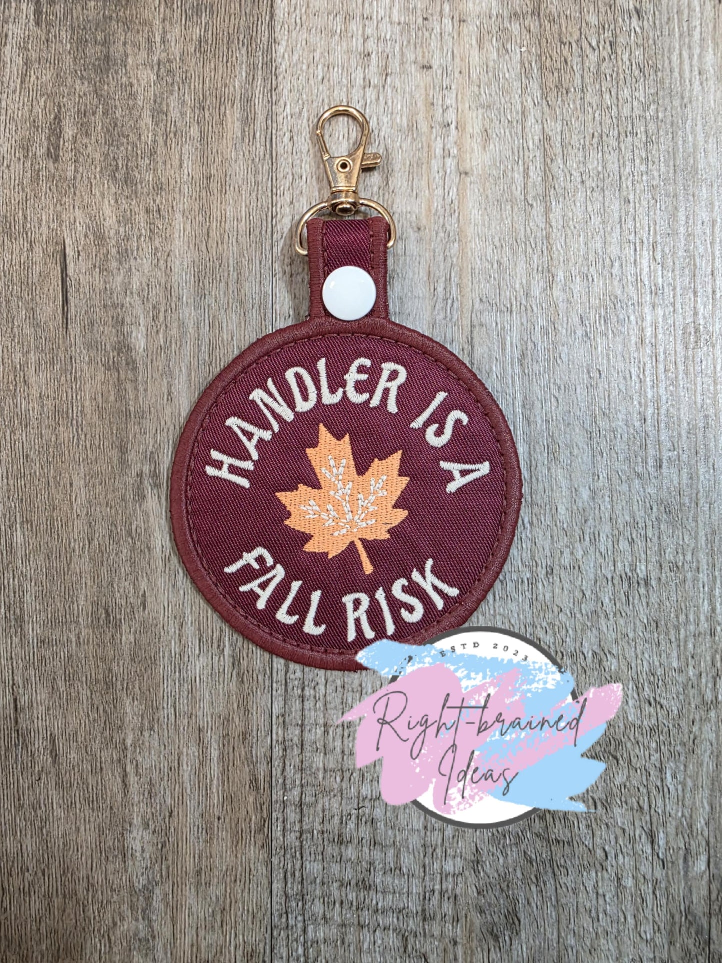 Autumn Inspired Handler Is A Fall Risk Matt Fall Palette On Maroon Lightweight High Performance Twill Patch Tab